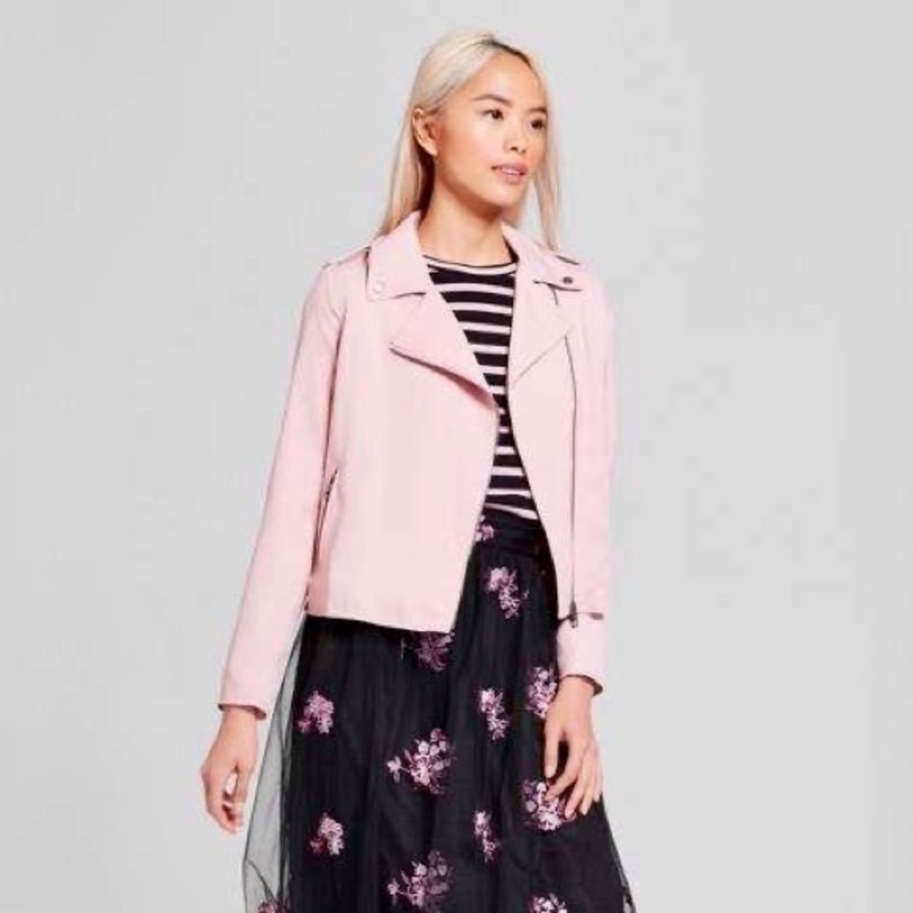 Who What Wear Pink Utility Jacket
